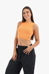 Carina -Ribbed Top with Cut Out Sides