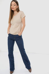 Round Neck Solid Top