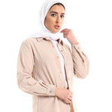 Red circle -  Self Stitches Tunic With Sided Slits
