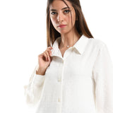 Red circle -  Self Stitches Tunic With Sided Slits
