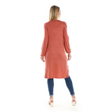Red circle -  Regular Fit Knitted Pattern Dark Brown Tunic With Elastic Down Sleeves