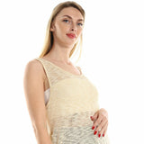 Red circle -  Knitted Cap Sleeves Cover- Up