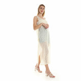 Red circle -  Knitted Cap Sleeves Cover- Up