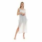 Red circle -  Knitted Cap Sleeves Cover- Up