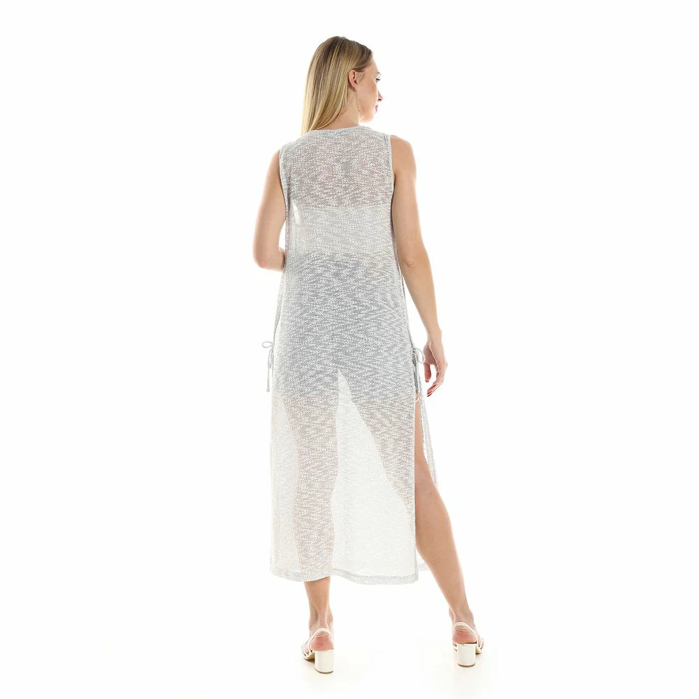 Red circle -  Knitted Cap Sleeves Cover- Up
