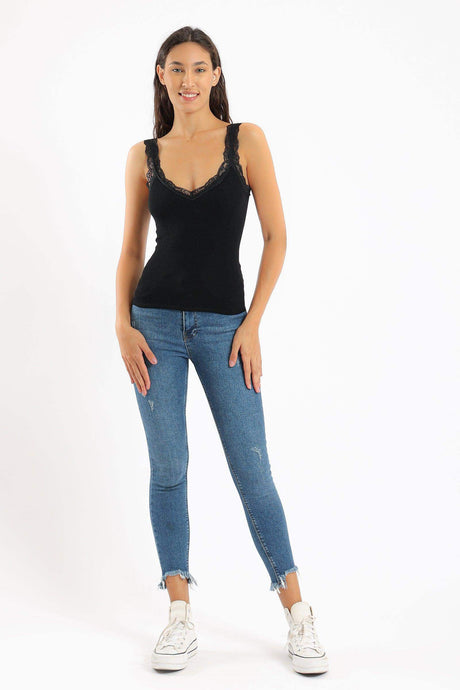 Carina -Seamless V-Neck Sleeveless Top