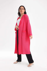 Carina -  Self Pattern Open Front Kimono