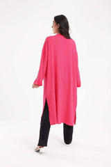 Carina -  Self Pattern Open Front Kimono