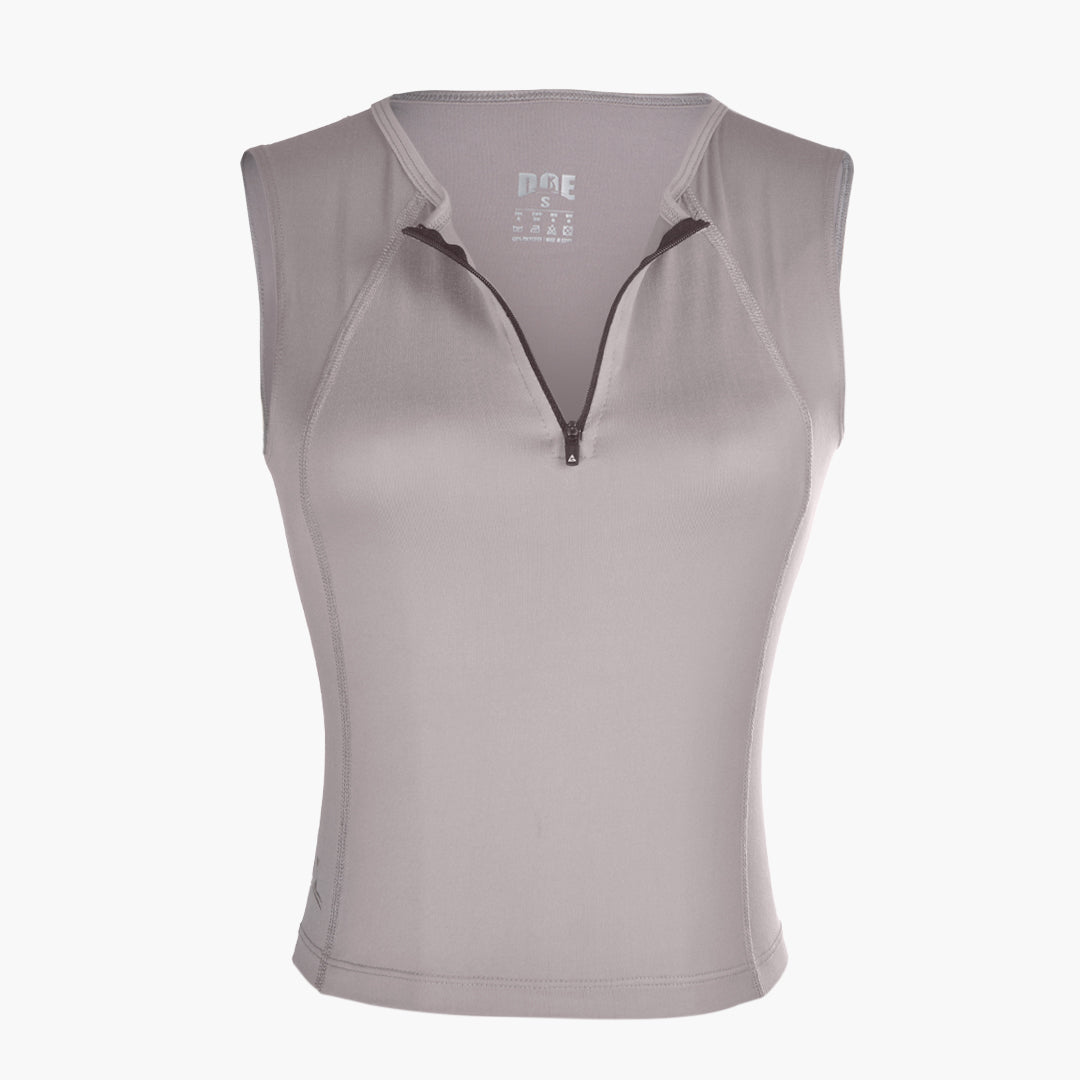 champs land - Doe quarter zipped tank top