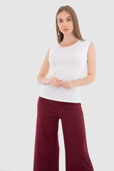 Carina - Sleeveless Crew Neck Top