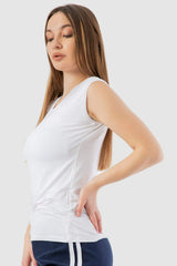 Sleeveless Crew Neck Top