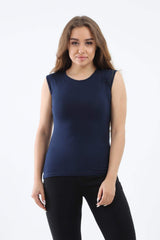 Carina - Sleeveless Crew Neck Top