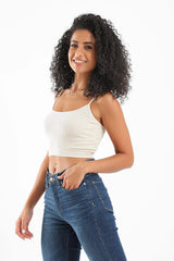 Carina -Spaghetti Straps Cropped Top