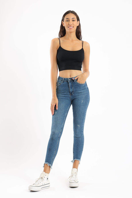 Carina -Spaghetti Straps Cropped Top
