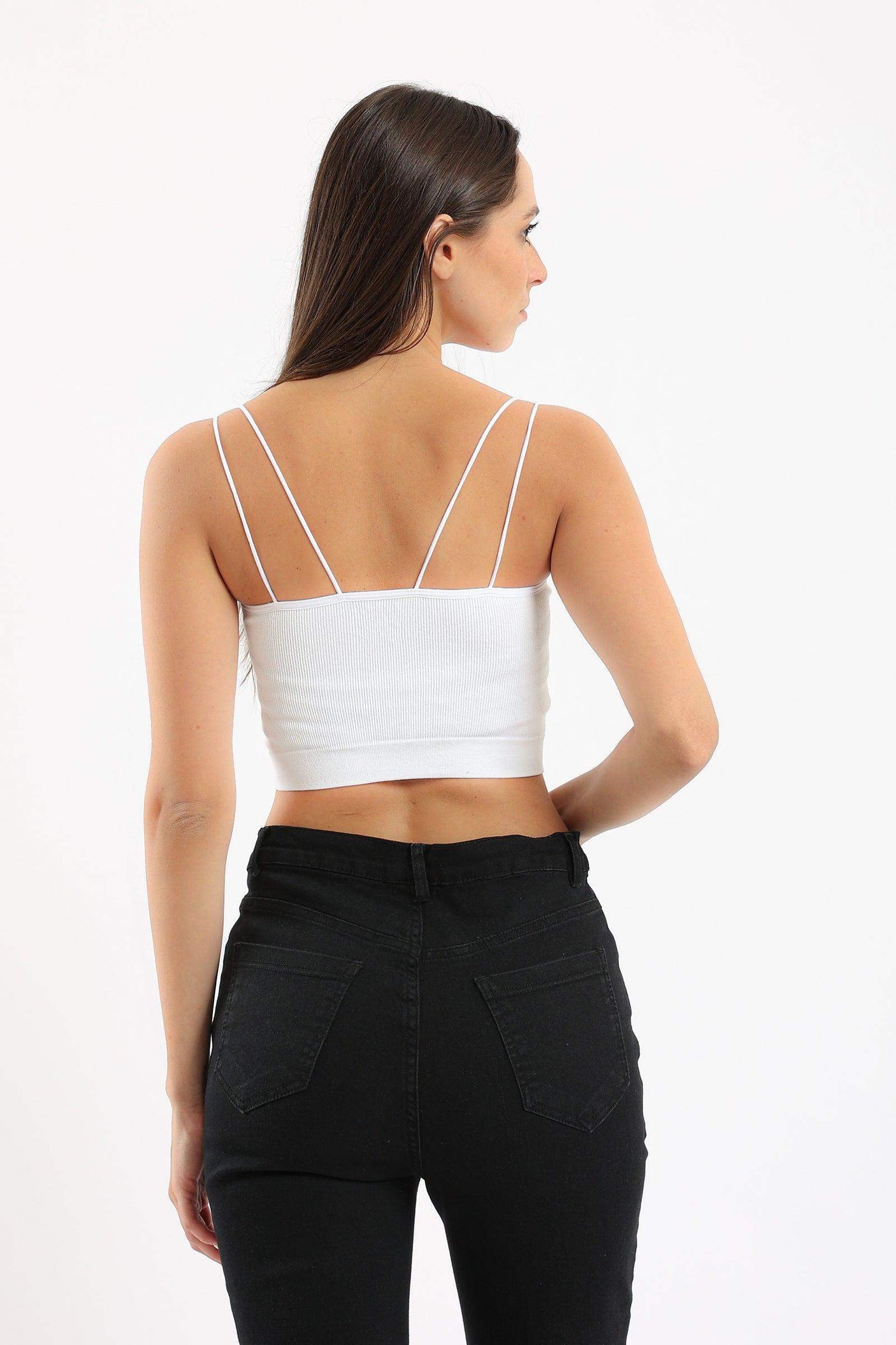 Carina -Spaghetti Straps Cropped Top
