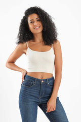 Carina -Spaghetti Straps Cropped Top