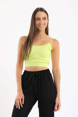 Carina -Spaghetti Straps Cropped Top