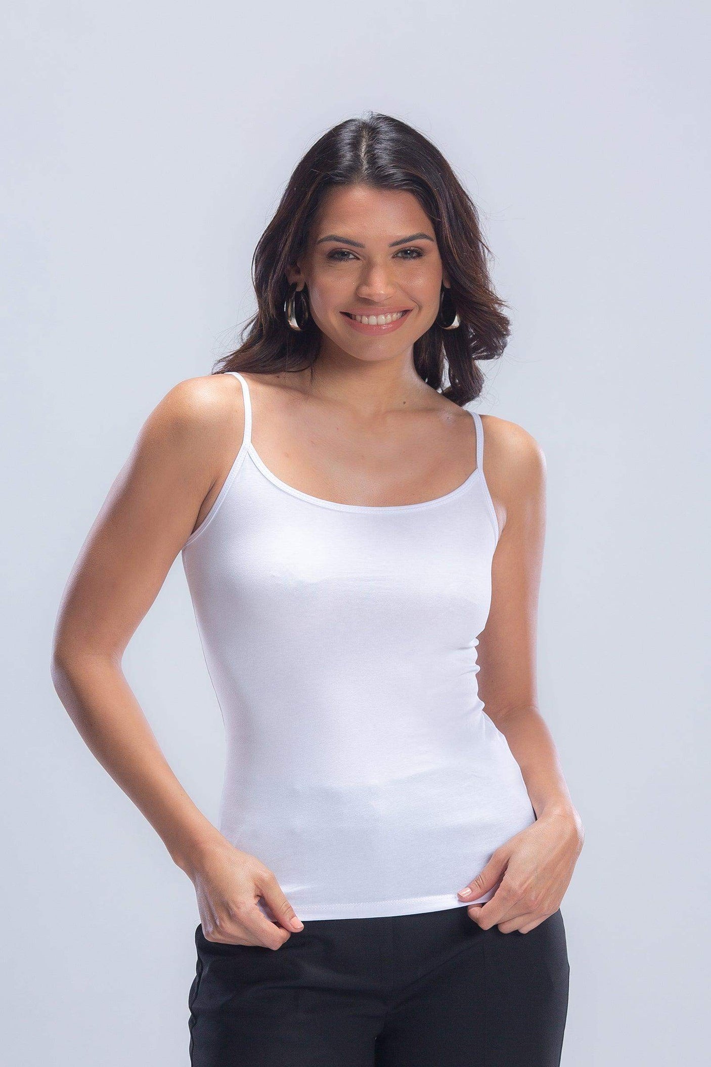 Spaghetti Straps Plain Tank Top