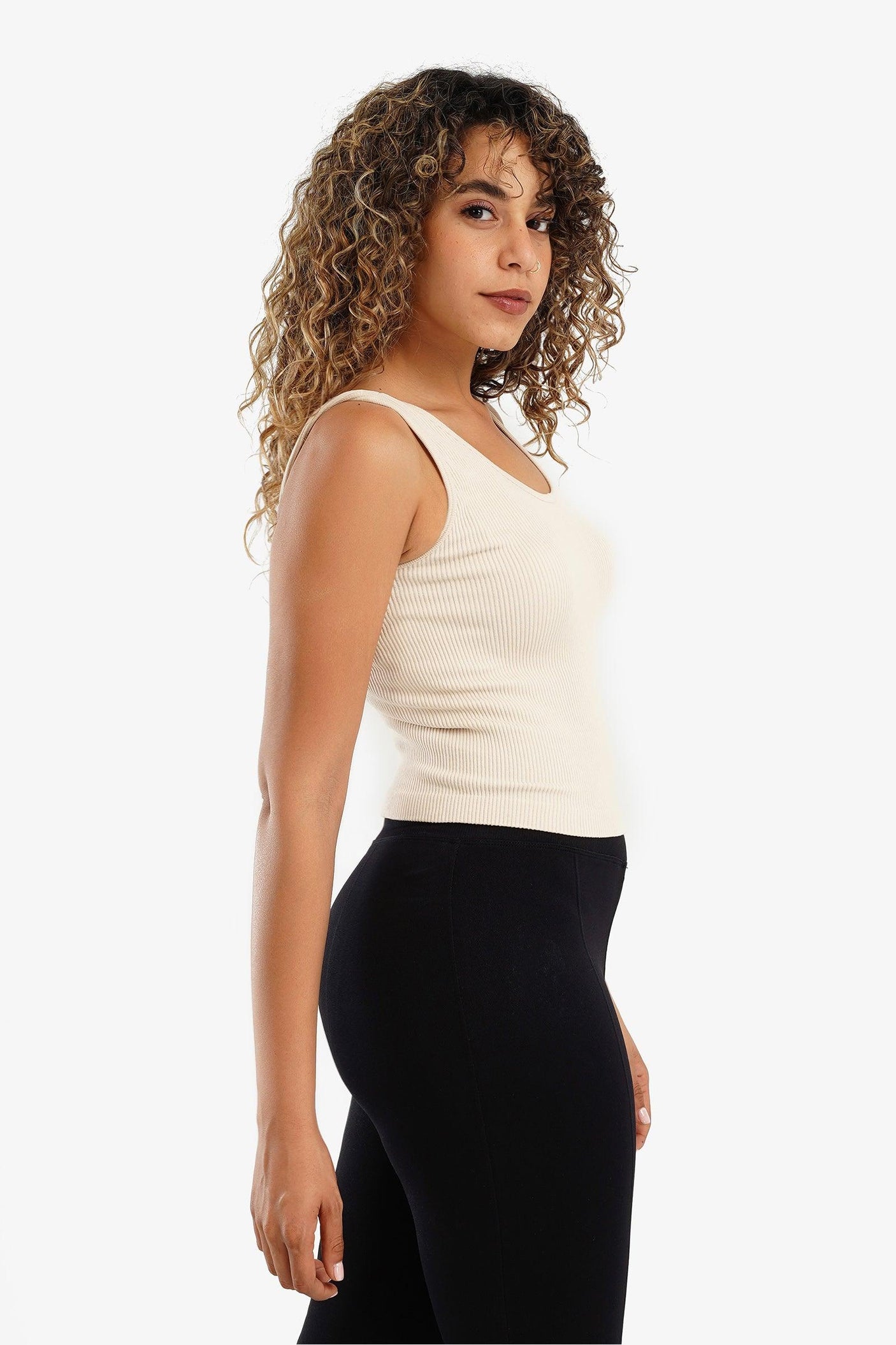 Square Back Ribbed Top