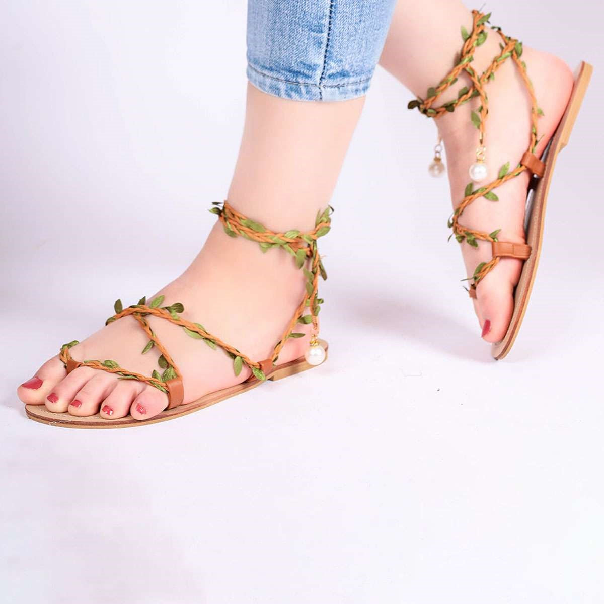 Izar - Tree Leaves Sandal