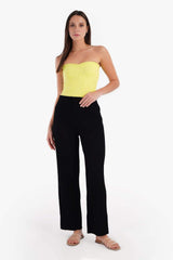 Strapless Ribbed Top