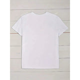 Shein - Person graphic t-shirt crew neck