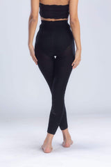 Textured Self Patterned Warm Leggings