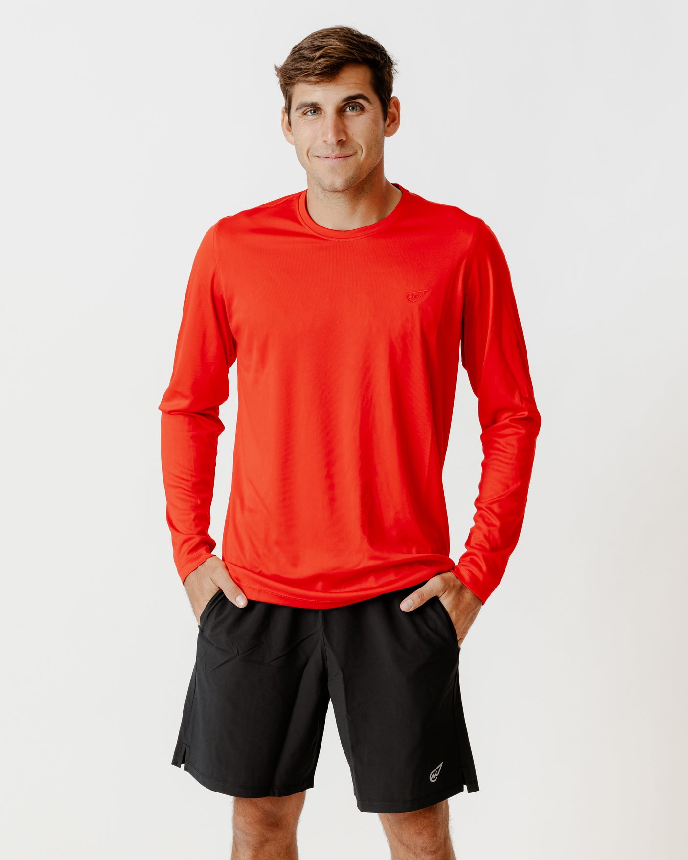 Embroidered long-sleeve T-shirt