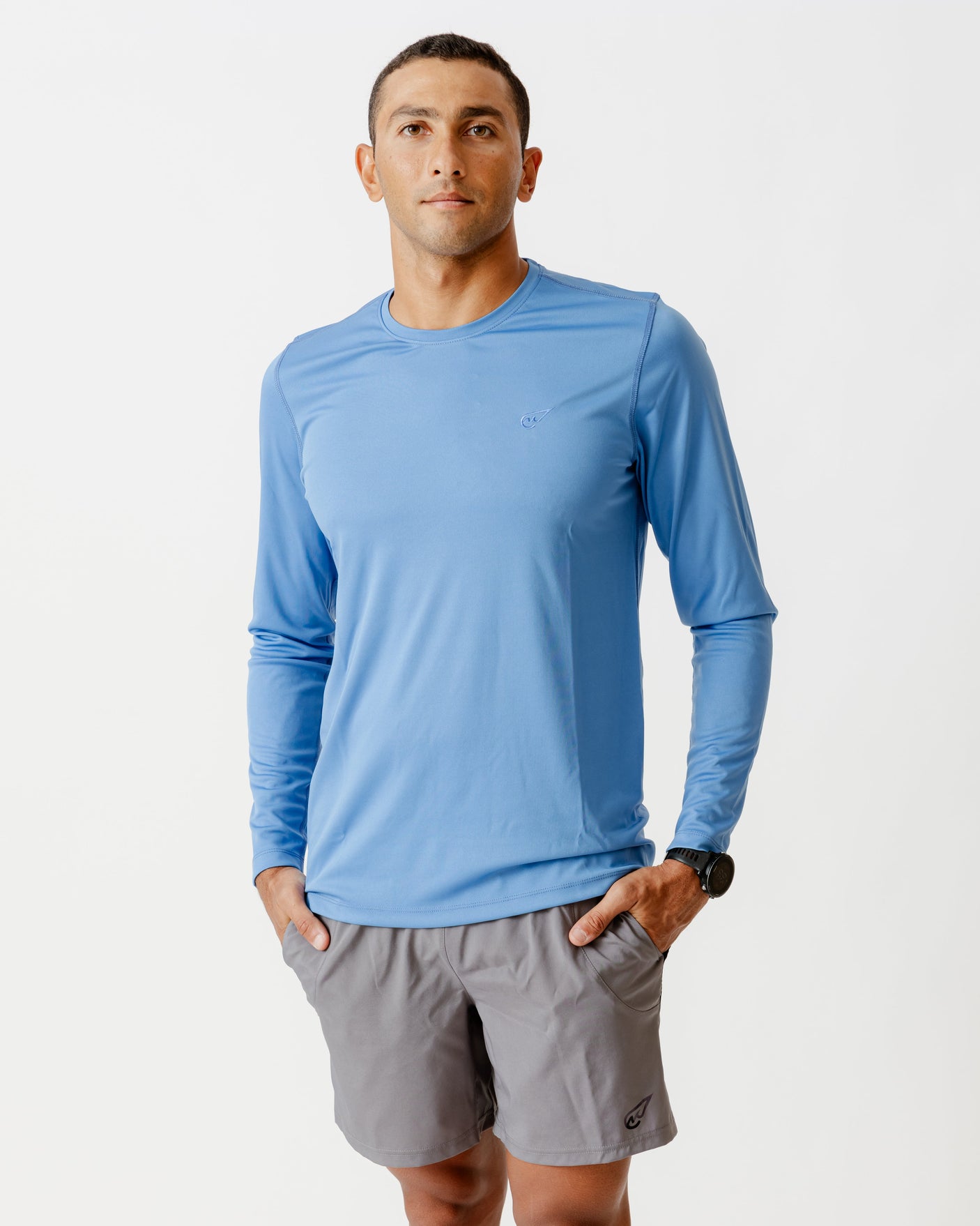 Embroidered long-sleeve T-shirt