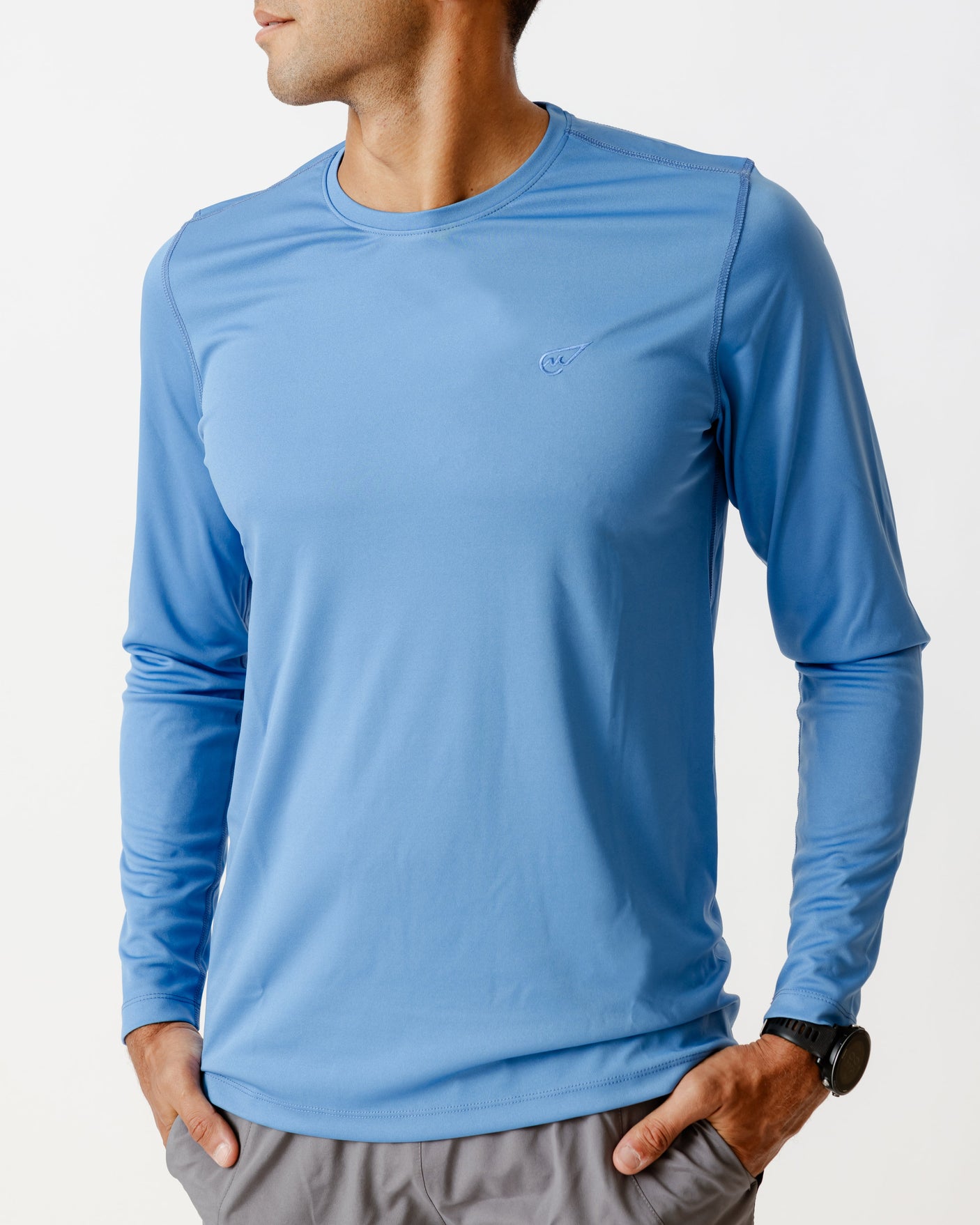 Embroidered long-sleeve T-shirt