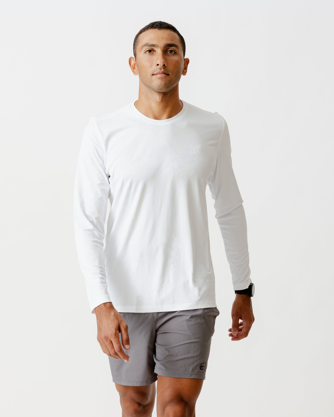 Embroidered long-sleeve T-shirt