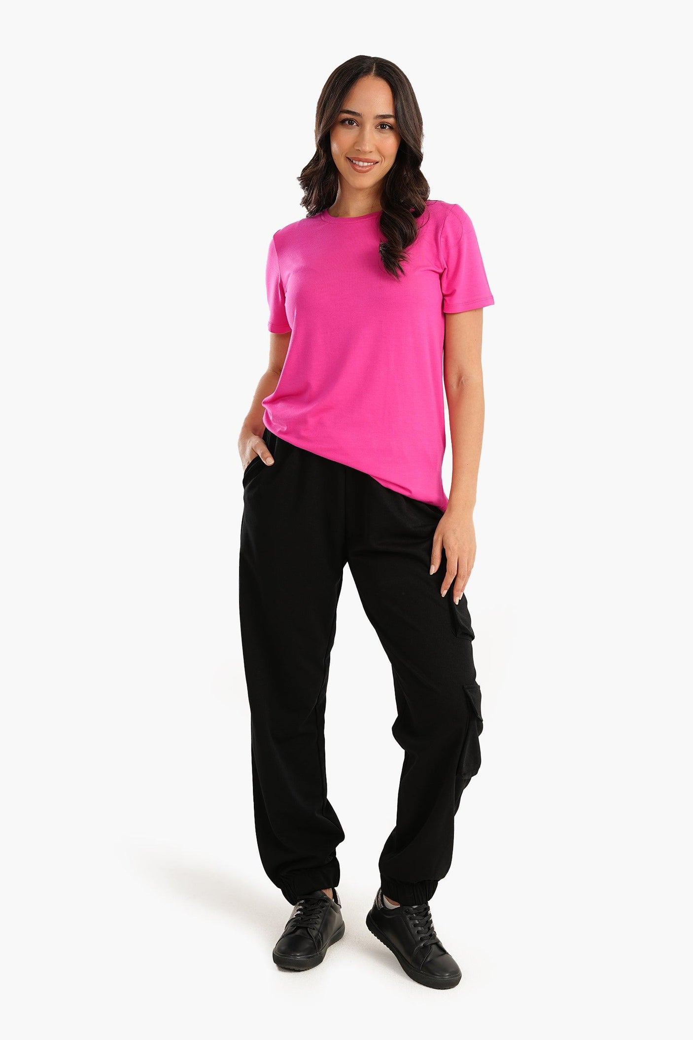 Carina -  Viscose Plain Lounge T-Shirt