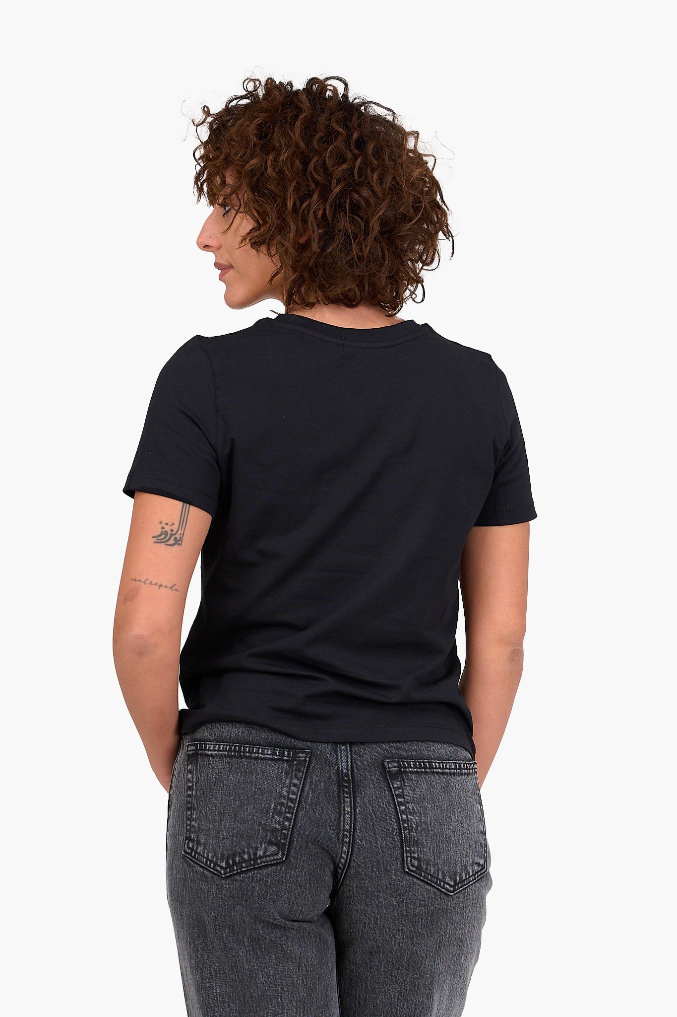 V-Neck Cotton Blend T-Shirt