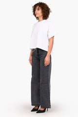 Relaxed Cotton Crew Neck T-Shirt