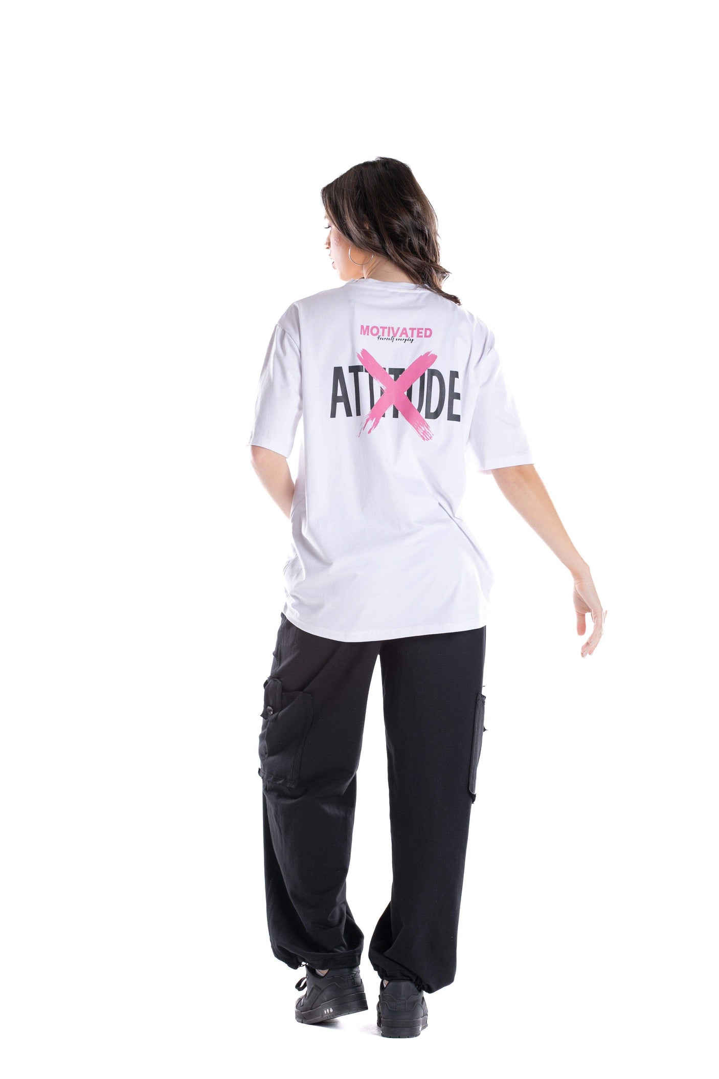 Carina -  White Cotton Lounge T-Shirt