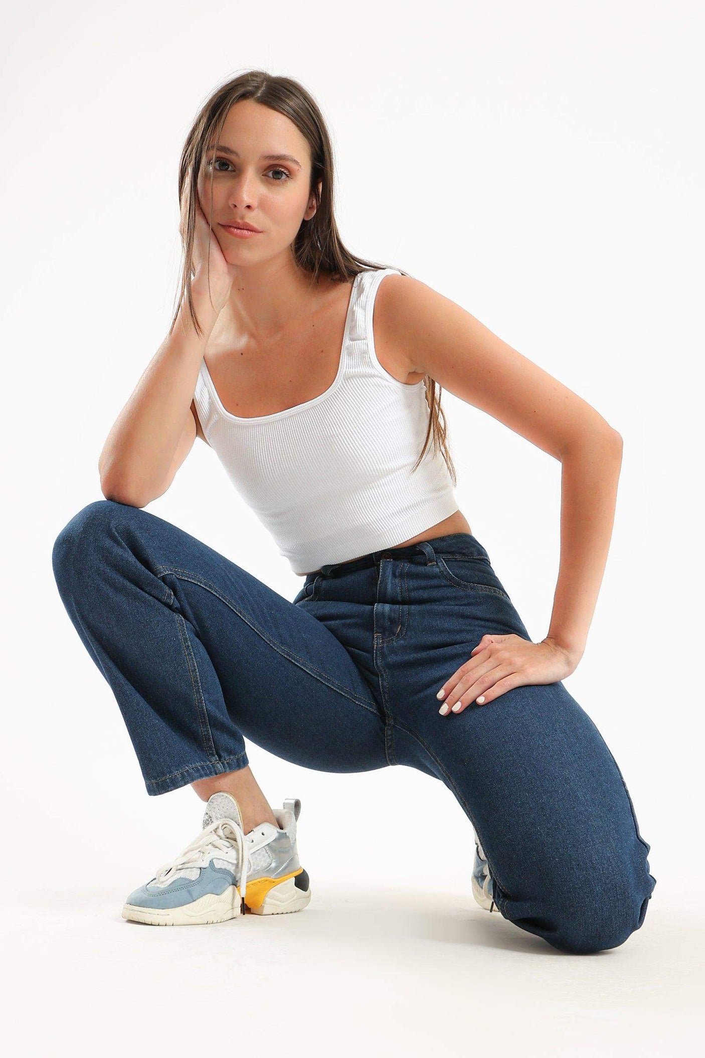 Carina -Wide Strap Crop Top