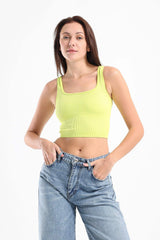 Carina -Wide Strap Crop Top