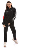 champs land - Black ball Active Training Set Of Pant And Jacket-Black*Red